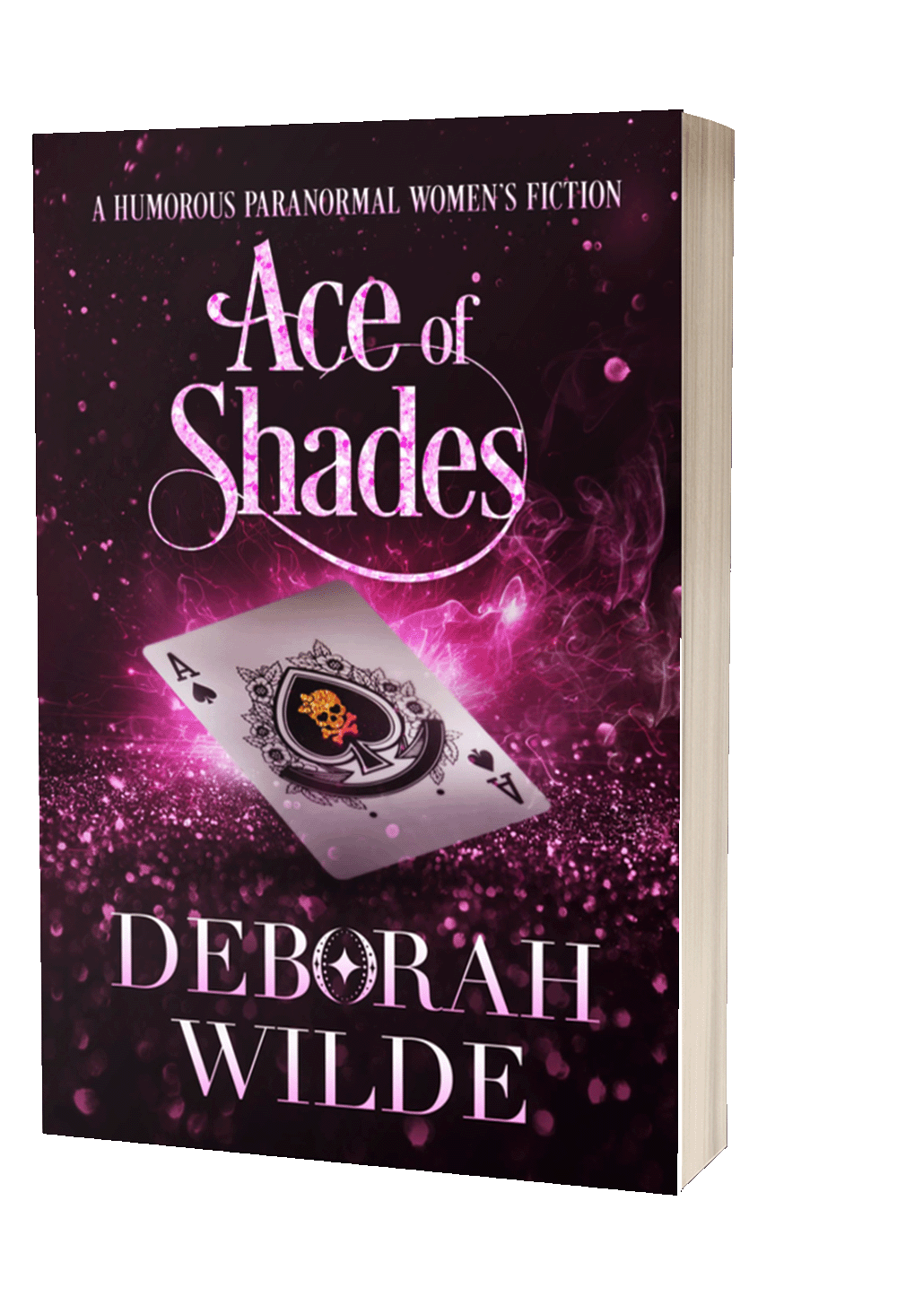 Paperback cover of "Ace of Shades" by Deborah Wilde.