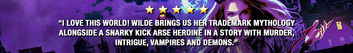 Aviva is Bedeviled AF in Deborah Wildes latest urban fantasy, enemies to lovers, adventure. A 5 star review state "I love this world! Wilde brings us her trademark mythology alongside a snarky kick arse heroine in a story with murder, intrigue, vampires and demons."
