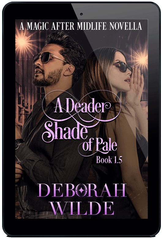 Ebook cover of "A Deader Shade of Pale" a novella by Deborah Wilde. Book 1.5 in "Magic After Midlife".