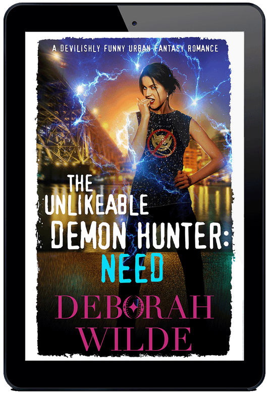 Ebook cover of "Unlikeable Demon Hunter: Need". A devilishly funny urban fantasy romance by Deborah Wilde.