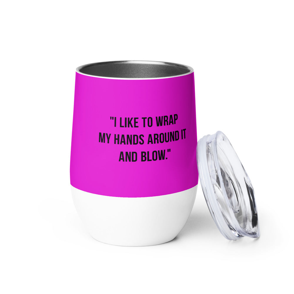 "Older Woman with Questionable Morals" Wine Tumbler