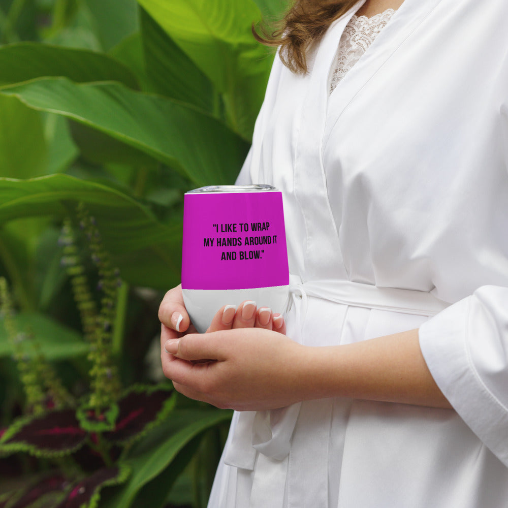 "Older Woman with Questionable Morals" Wine Tumbler