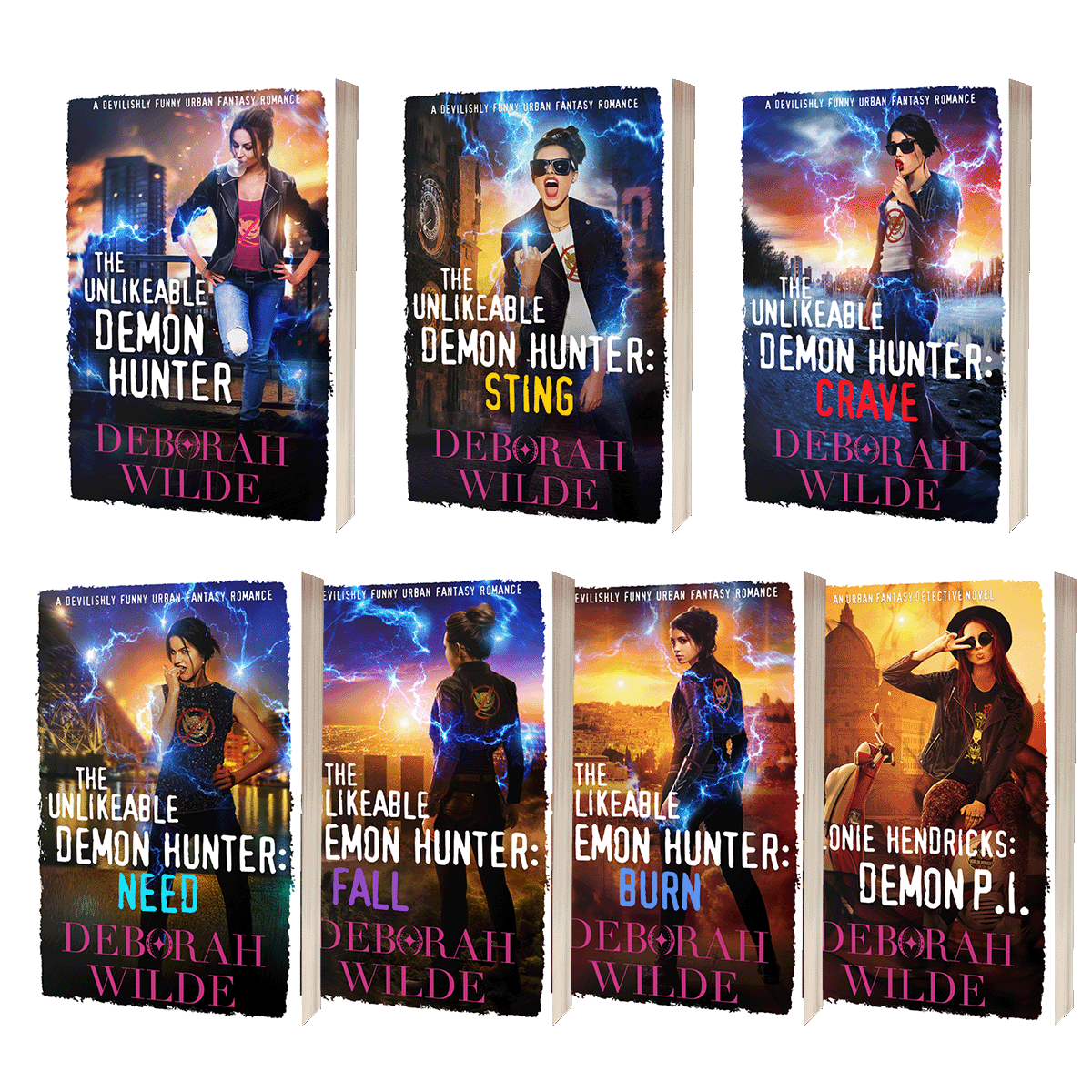 7 Paperback bundle of the Nava Katz urban fantasy series by Deborah Wilde.