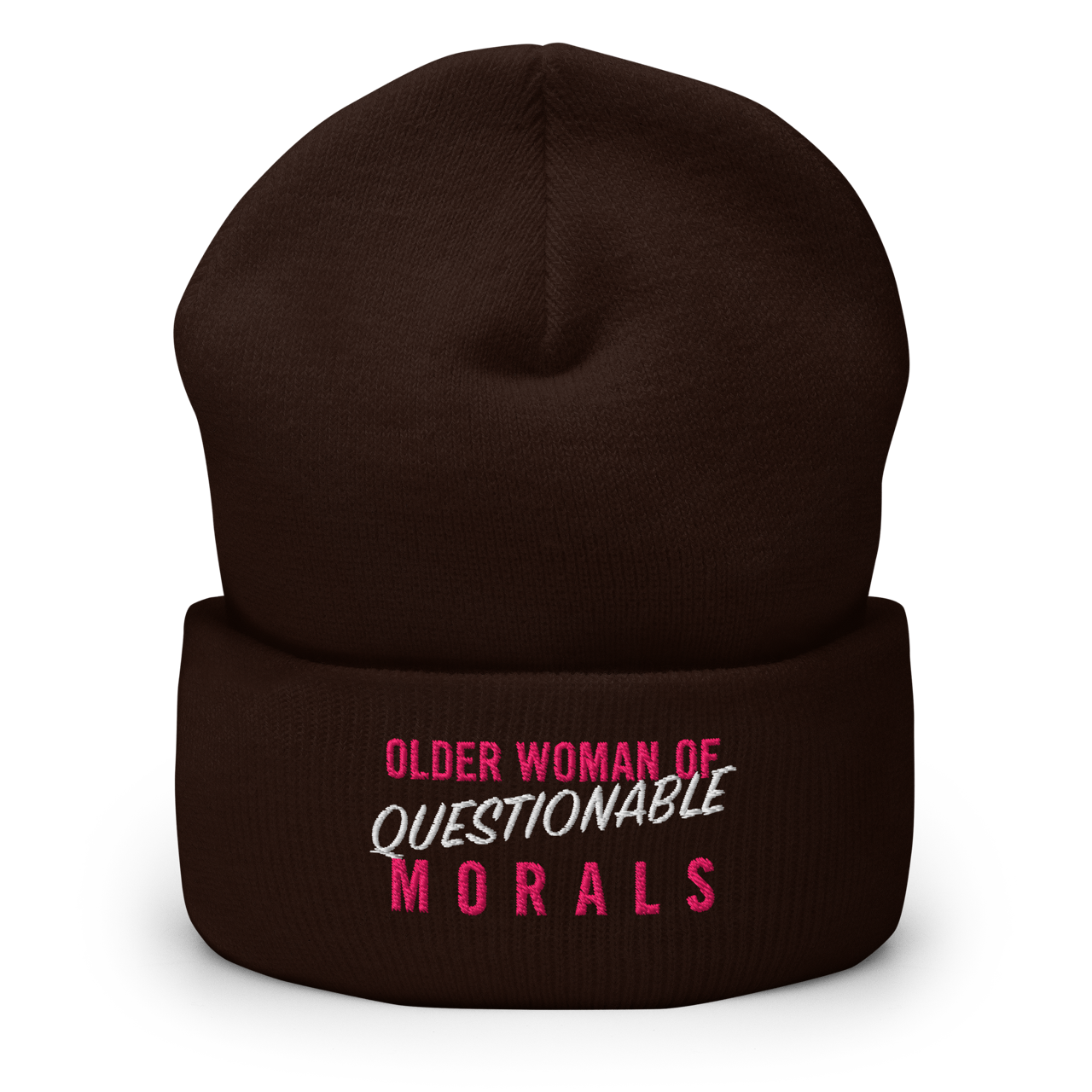 "Older Woman of Questionable Morals" Toque (Dark Color)