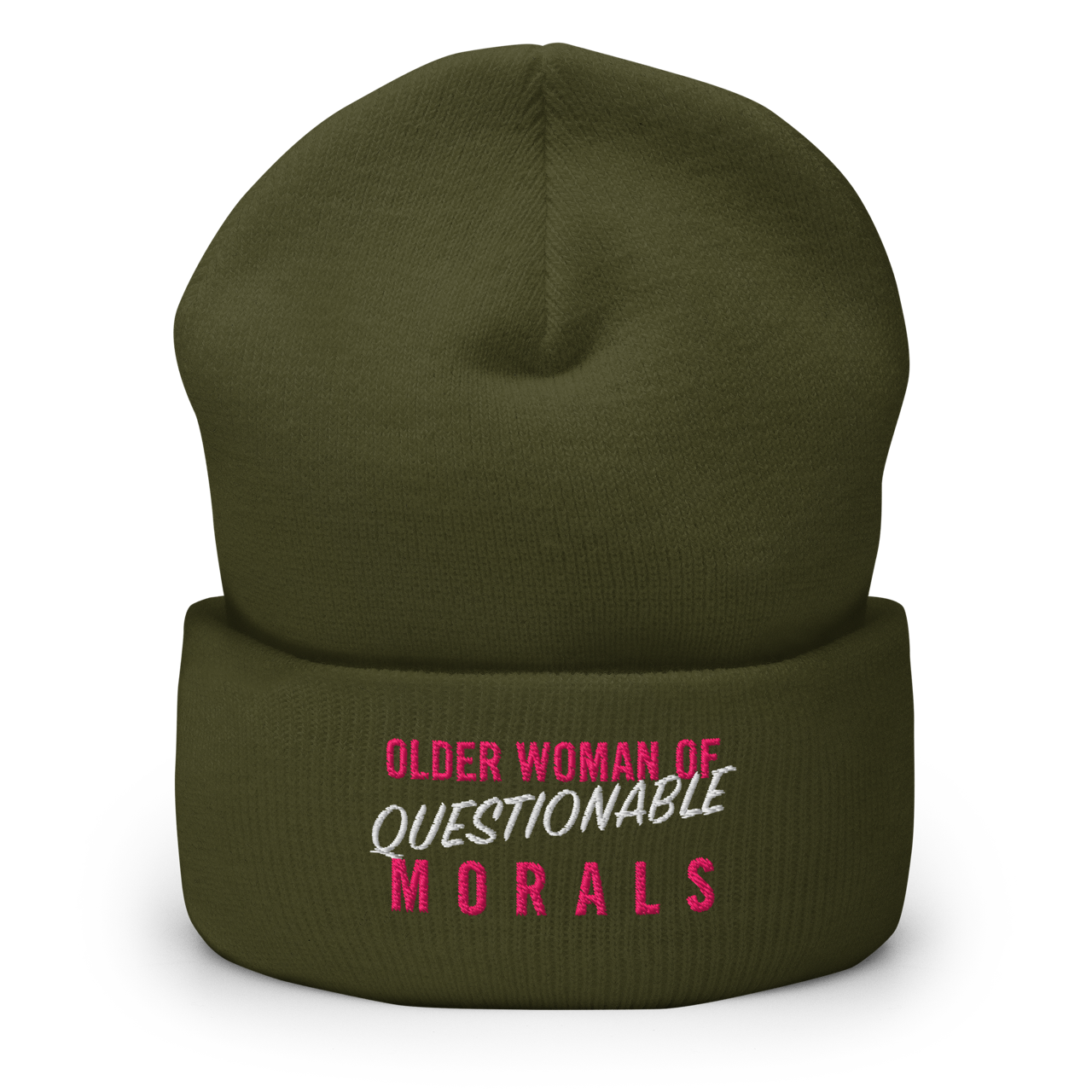 "Older Woman of Questionable Morals" Toque (Dark Color)