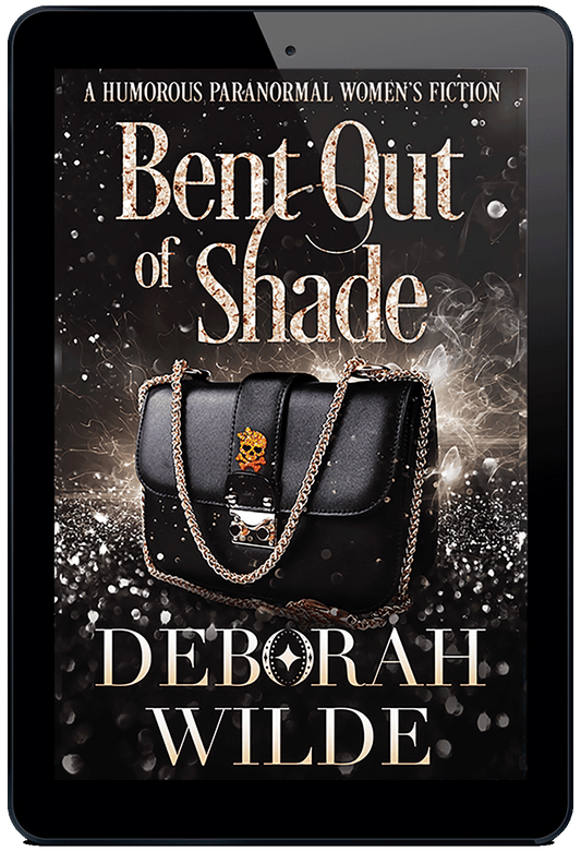 Cover to Bent Out of Shade: Magic After Midlife book 6. A humorous paranormal women's fiction by Deborah Wilde.