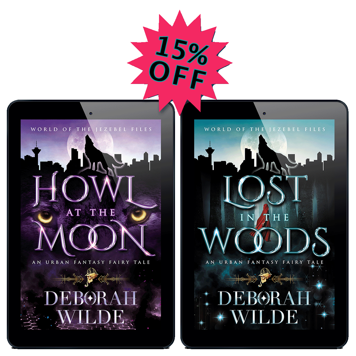 World of the Jezebel Files Duology at 15% off. An urban fantasy fairy tale by Deborah Wilde.