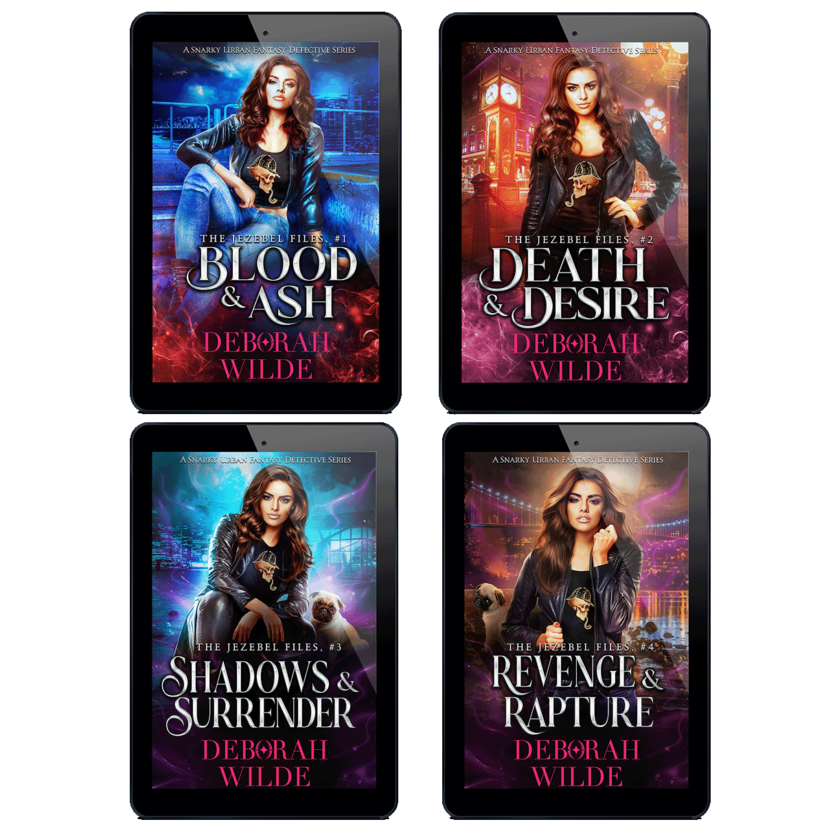 The Jezebel Files collection books 1-4. A Snarky Urban Fantasy Detective Series by Deborah Wilde.