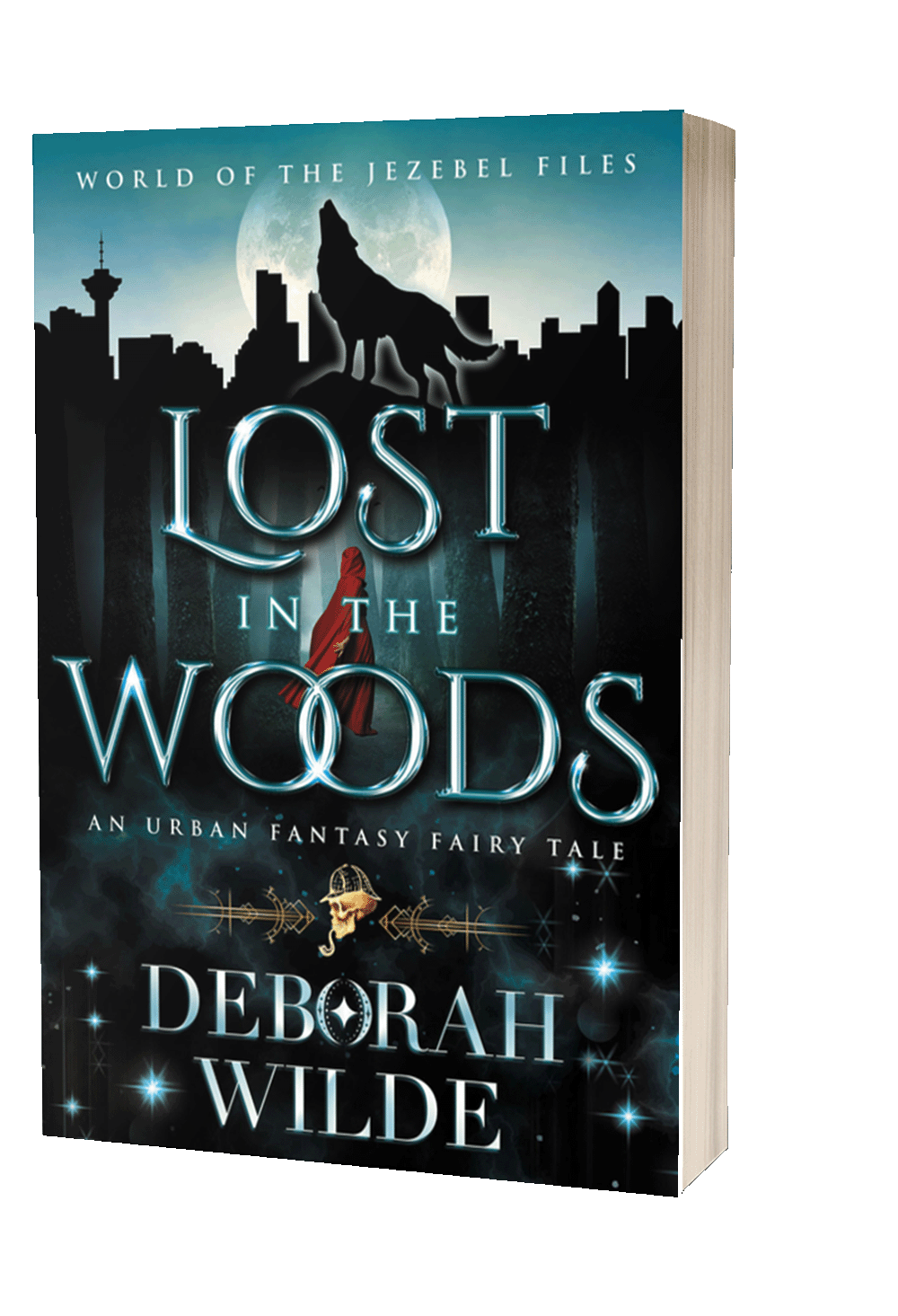 Paperback of Lost in the Woods book 2 of The World of the Jezebel Files urban fantasy duology by Deborah Wilde.