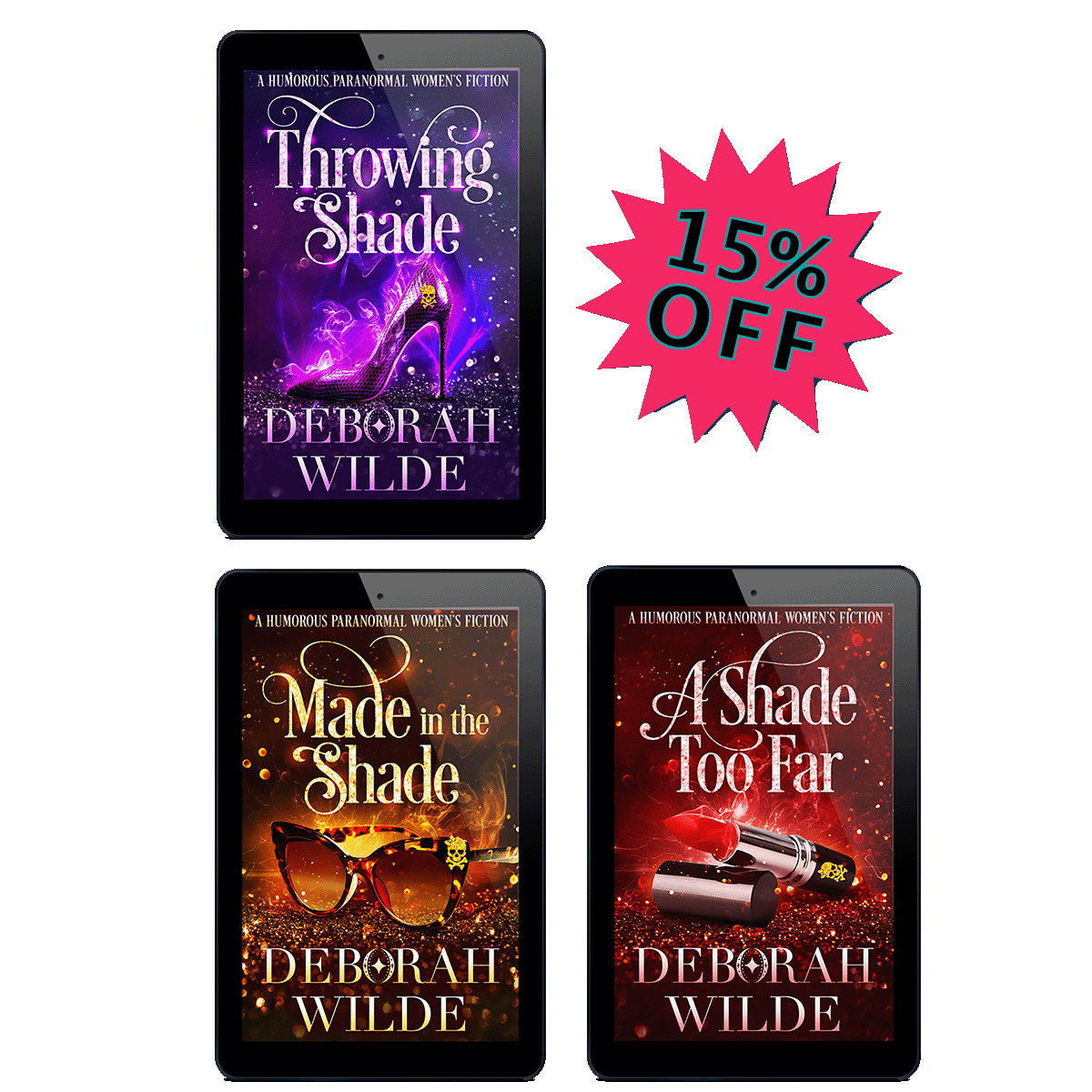 The first 3 ebooks in Magic After Midlife: A Paranormal Women's Fiction by bestselling author Deborah Wilde. 