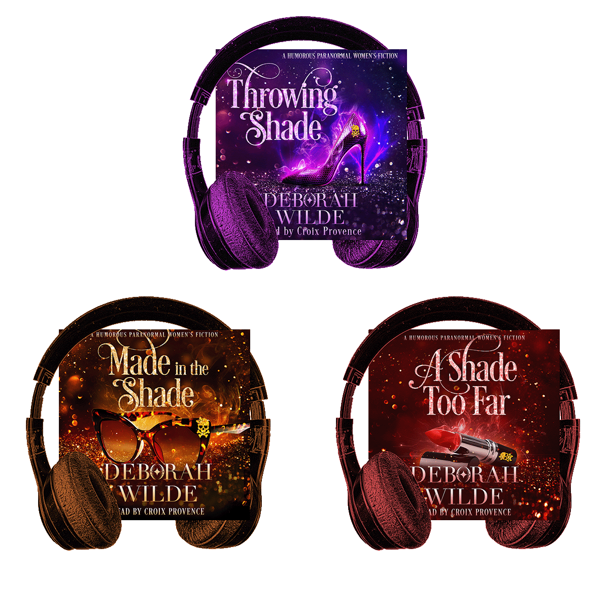 Audiobooks 1-3 of Magic After Midlife a funny, sexy, paranormal women's fiction by Deborah Wilde.