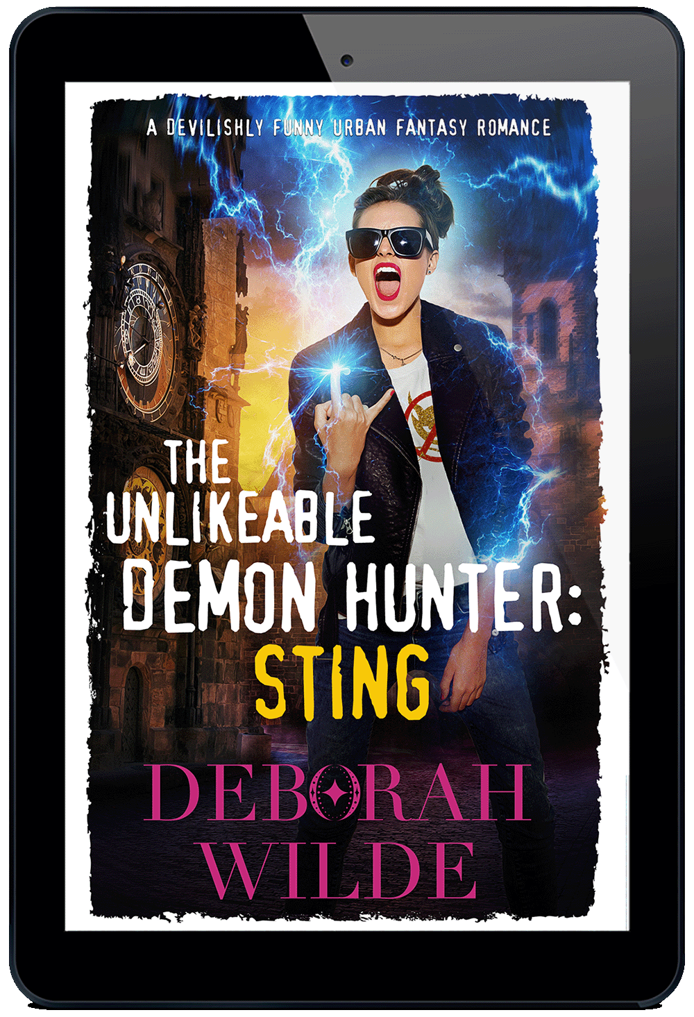 Ebook cover of "Unlikeable Demon Hunter: Sting" by Deborah Wilde.