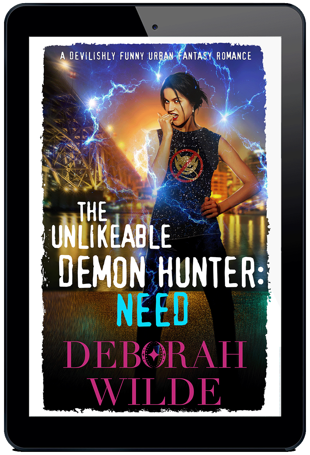 Ebook cover of "Unlikeable Demon Hunter: Need". A devilishly funny urban fantasy romance by Deborah Wilde.