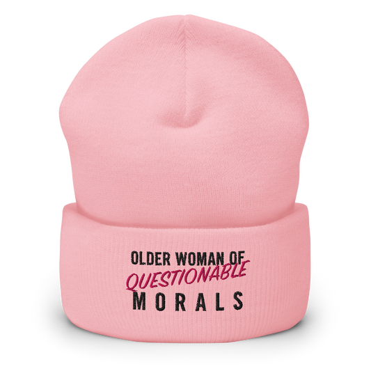 "Older Woman of Questionable Morals" Toque (Light Color)