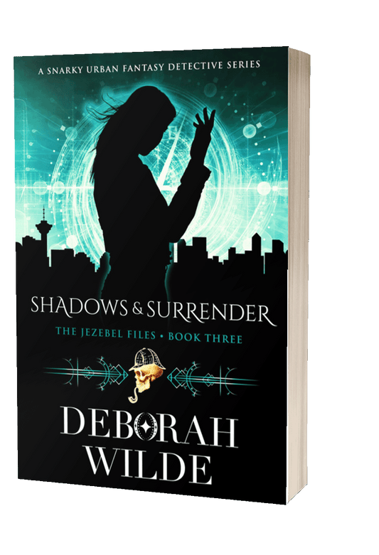 Shadows & Surrender, a funny, sexy, urban fantasy detective series by Deborah Wilde.