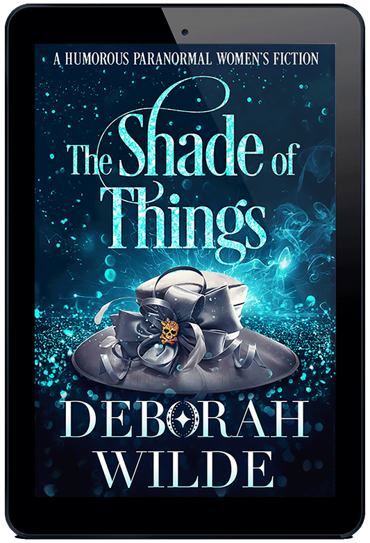 Cover to The Shade of Things: Magic After Midlife book 5. A humorous paranormal women's fiction by Deborah Wilde.
