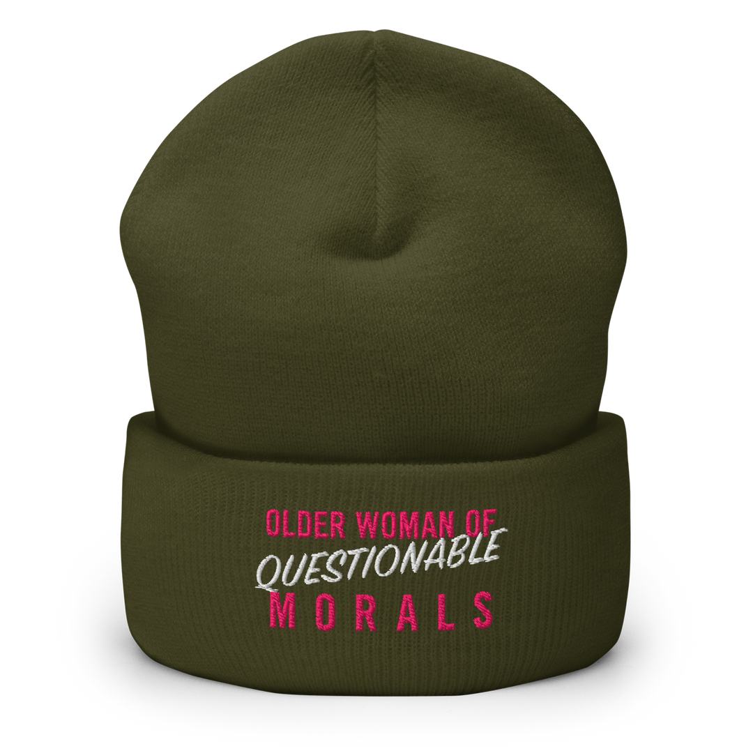 "Older Woman of Questionable Morals" Toque (Dark Color)