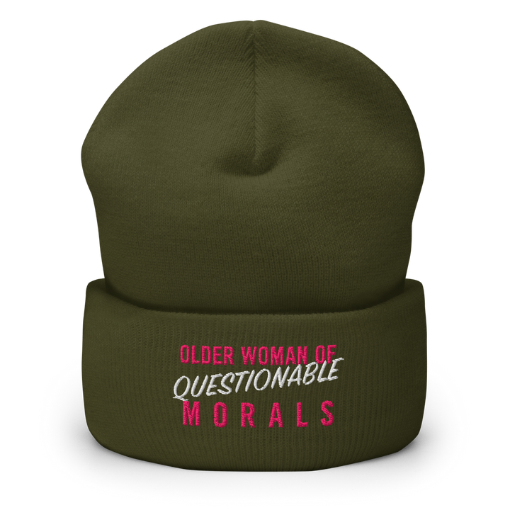 "Older Woman of Questionable Morals" Toque (Dark Color)